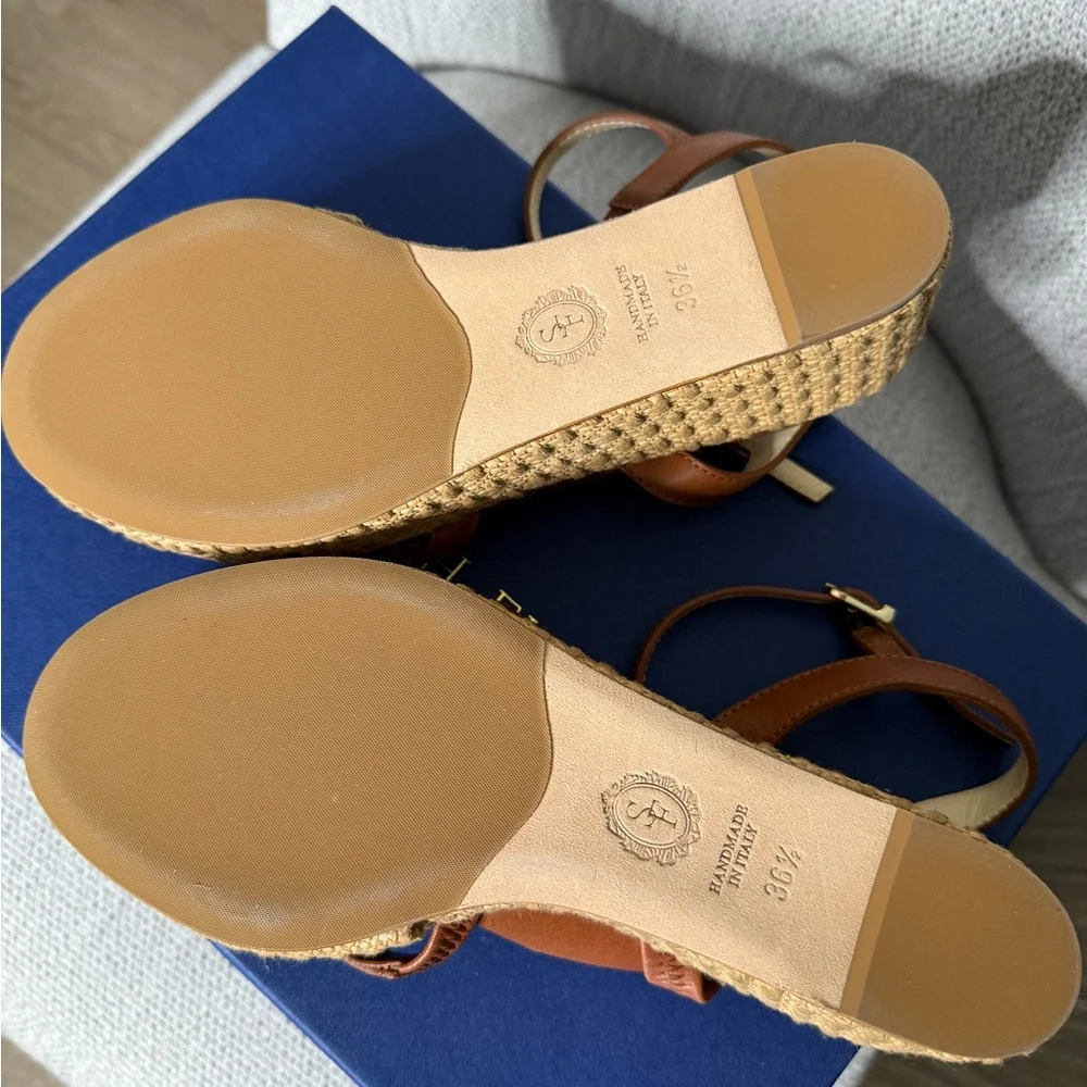 Sarah Flint Brown Wedges - Picture 7 of 9